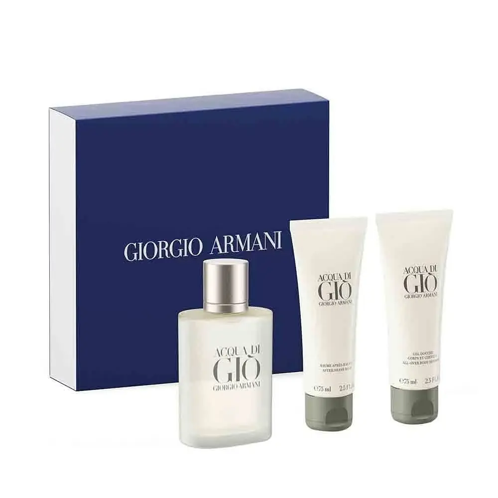 Acqua di Gio Homme тоалетна вода за мажи 50мл + гел за туширање 75мл + балсам за после бричење 75мл 3