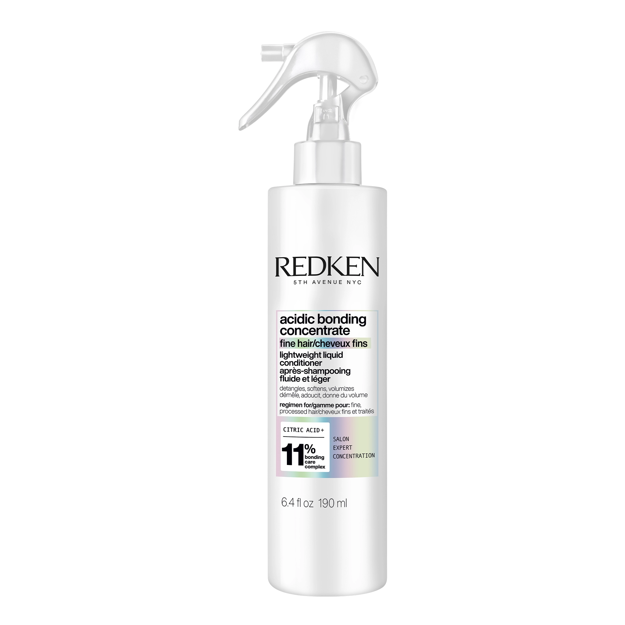 Redken NYC Acidic Bonding Concentrate Lightweight Liquid Conditioner лесен течен балсам за оштетена коса и испукани влакна 190мл 3