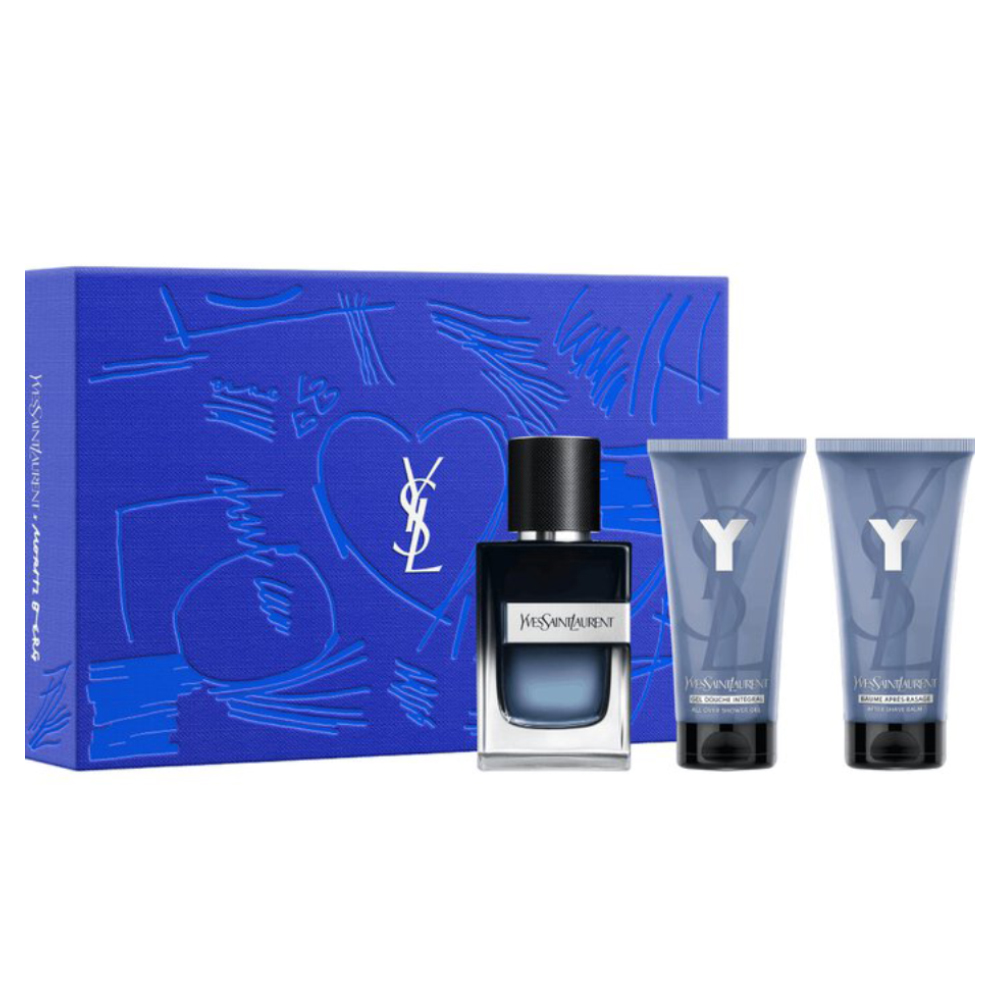 YSL Y парфем за мажи 60мл + гел за туширање 50мл + балсам за после бричење 50мл 1
