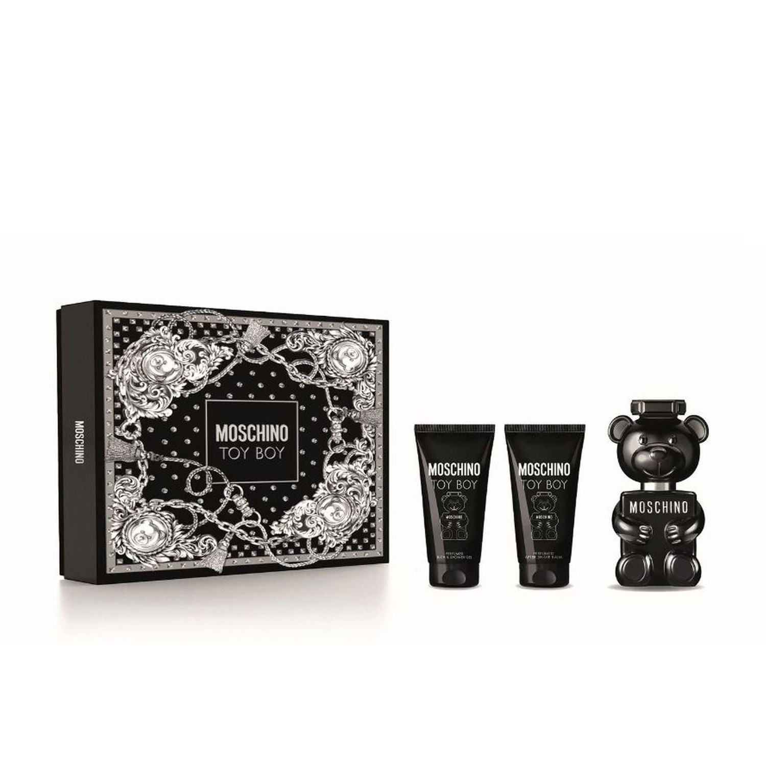Moschino Toy Boy парфем за мажи 50мл + гел за туширање 50мл + балсам за после бричење 50мл