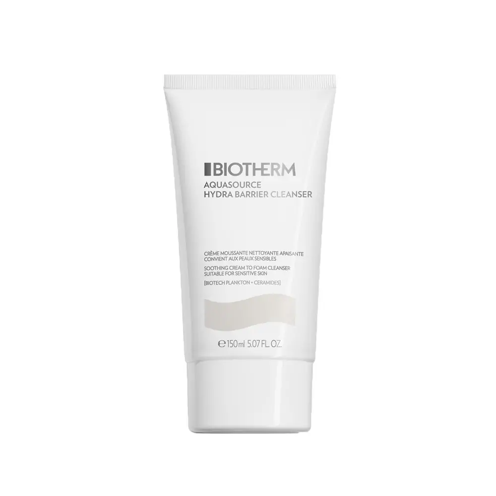 Biotherm Aquasource Hydra Barrier Cleanser чистач за лице за сите типови кожа, дури и чувствителна кожа 150мл