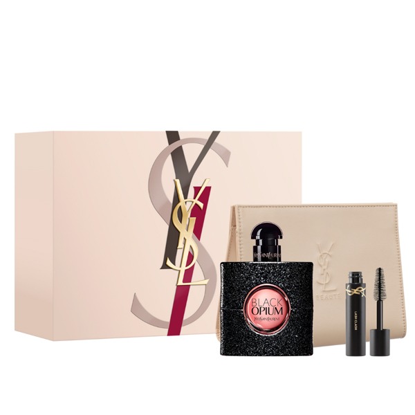 Yves Saint Laurent Black Opium парфем за жени 50мл + мини Lash Clash маскара + несесер 1