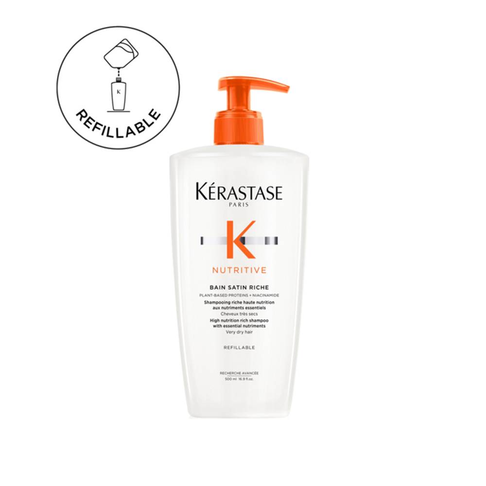 Kérastase Nutritive Bain Satin Riche високонутритивен богат шампон со есенцијални нутриенти за многу сува коса 500мл 3