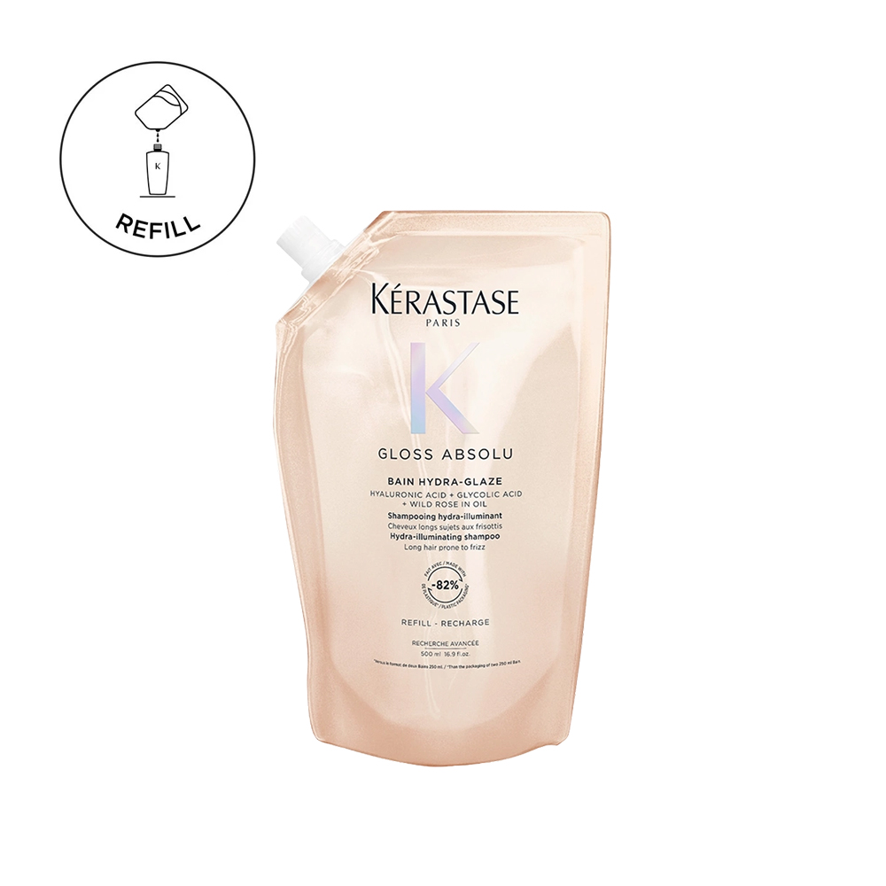 Kérastase Bain Hydra-Glaze хидрирачки осветлувачки шампон за долга коса склона кон frizz - Refill 500мл 3