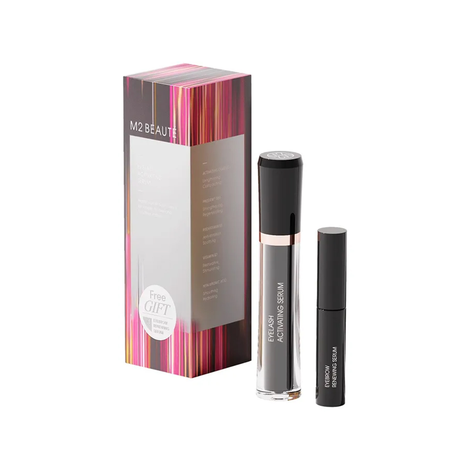 M2 BEAUTÉ сет - Eyelash Activating Serum високоефективен серум за поттикнување раст на трепките 4мл + Eyebrow Renewing Serum серум за зацврстување, пополнување и издолжување на веѓите 1.5мл 3