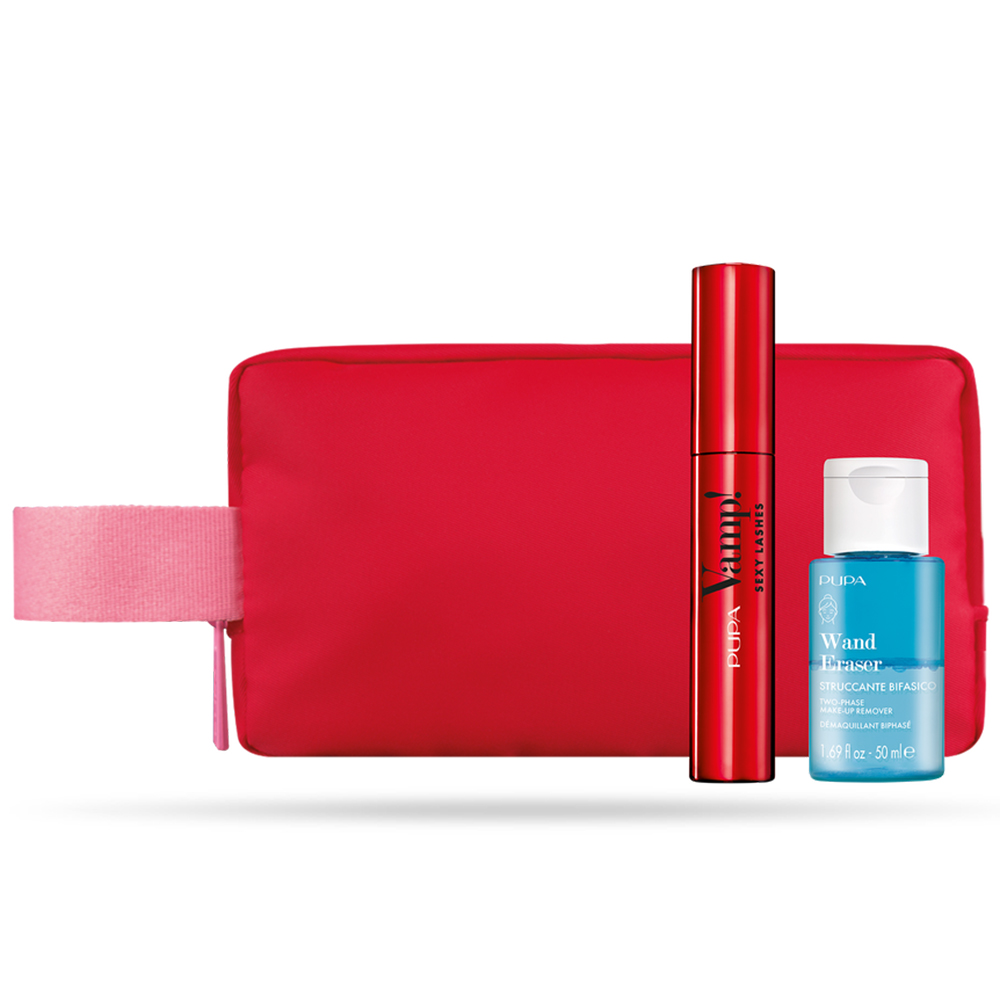 PUPA Kit Vamp! Sexy Lashes маскара 6ml + Wand Eraser двофазен отстранувач на шминка 50ml 1