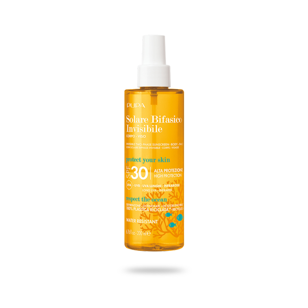 PUPA Sunscreen Invisible Two-Phase SPF30 невидлив двофазен спреј за заштита од сонце 200мл 1