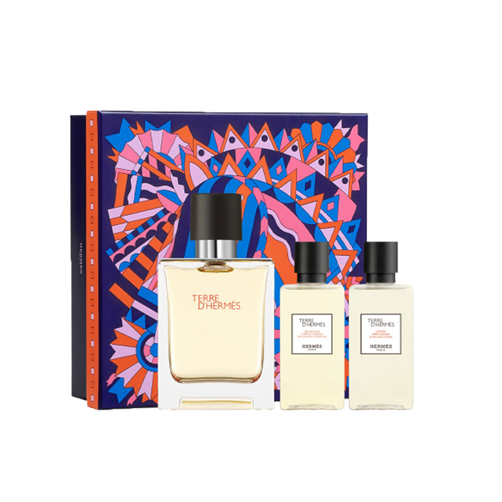 Hermès Terre D`Hermès Eau de toilette 75ml + гел за туширање 40ml +лосион за после бричење 40ml 1