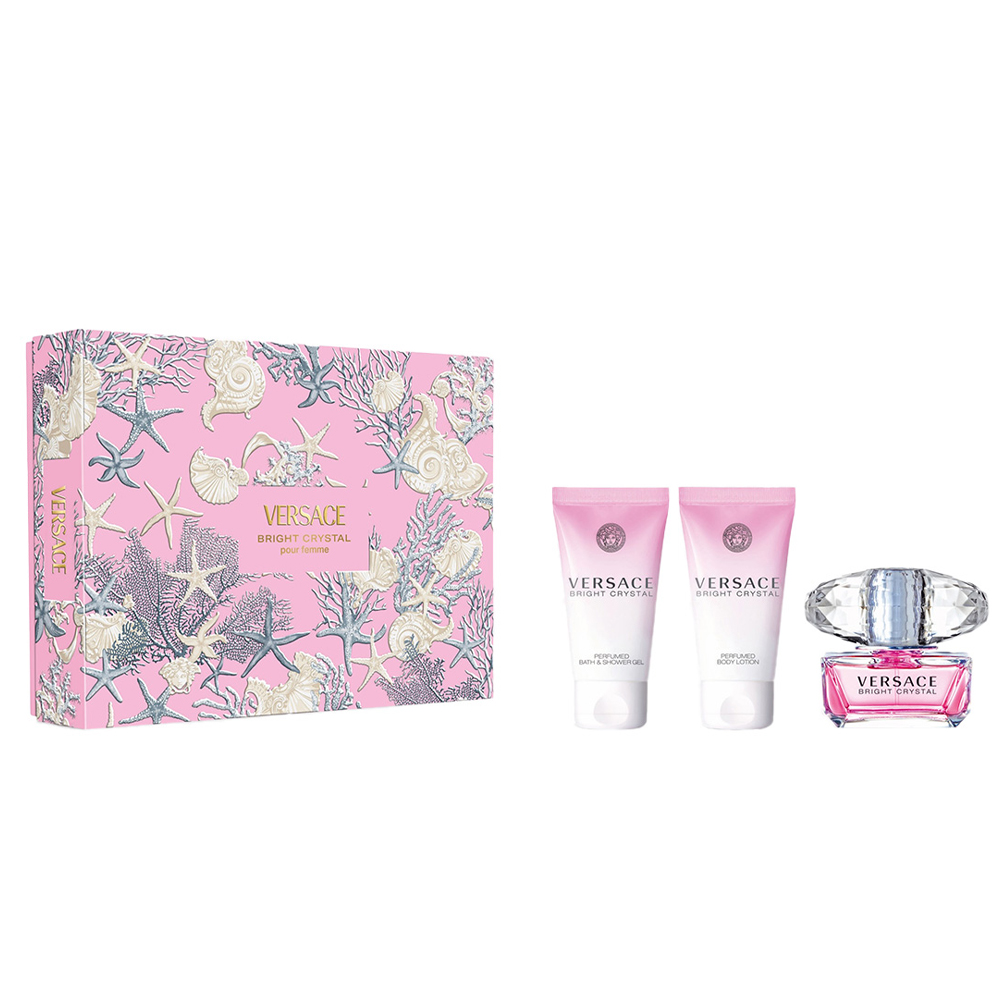 Versace Bright Crystal Pour Femme Eau de toilette 50ml + лосион за тело 50ml + гел за туширање 50ml 1