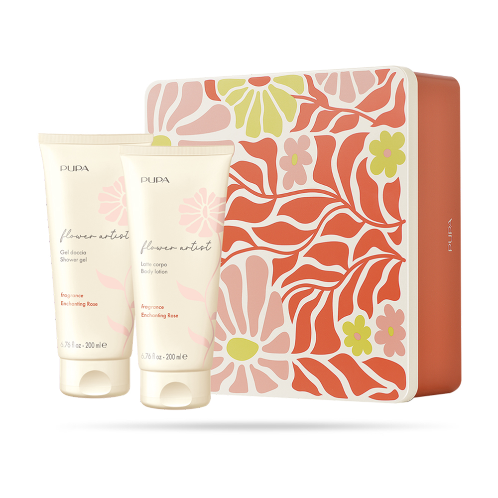 PUPA Flower Artist Enchanting Rose гел за туширање 200ml + млеко за тело 200ml 3