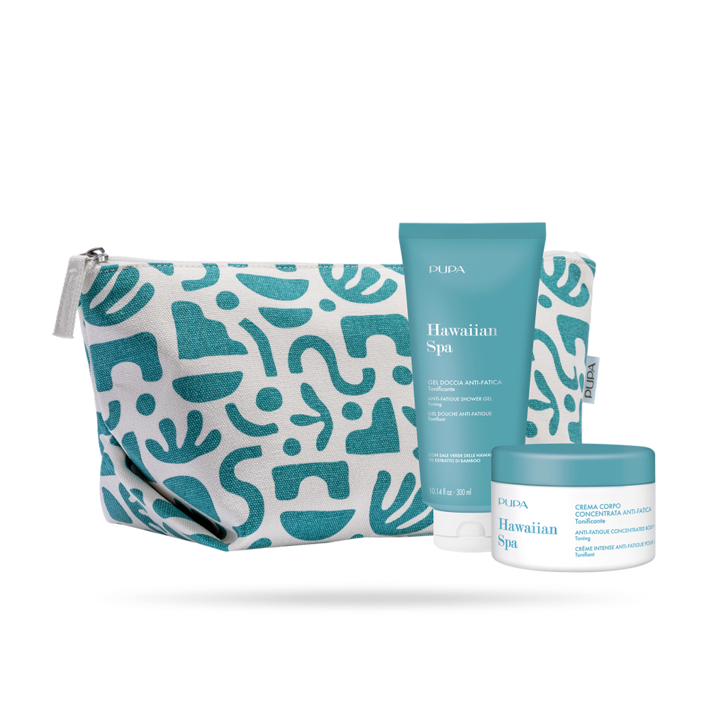 PUPA Hawaiian Spa сет гел за туширање 300ml + концентрирана крема за тело против умор 150ml 3