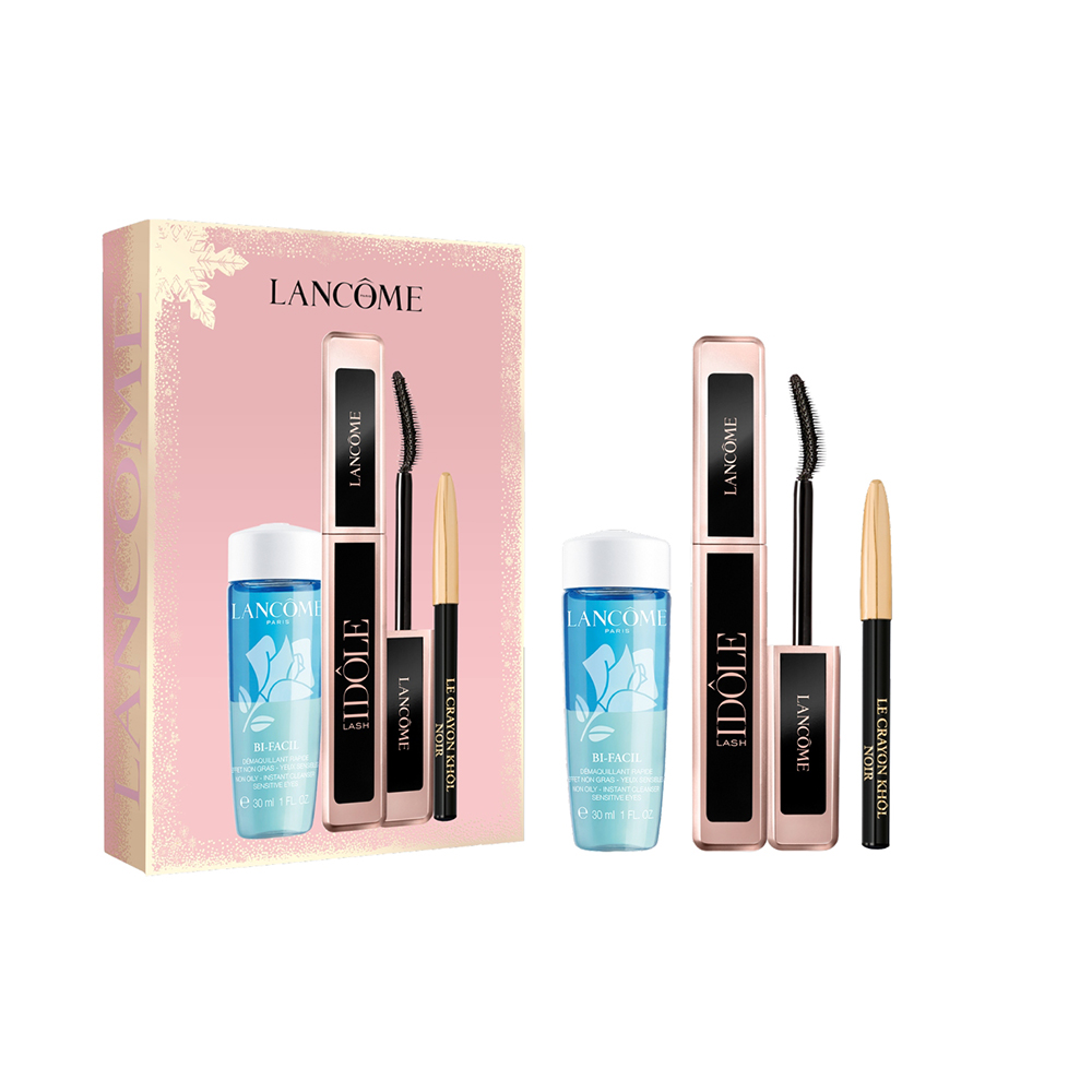 Lancôme сет Lash Idôle маскара 8ml + мини Le Crayon Khôl црн молив за очи + Bi-Facil двофазен отстранувач на шминка 30ml 1