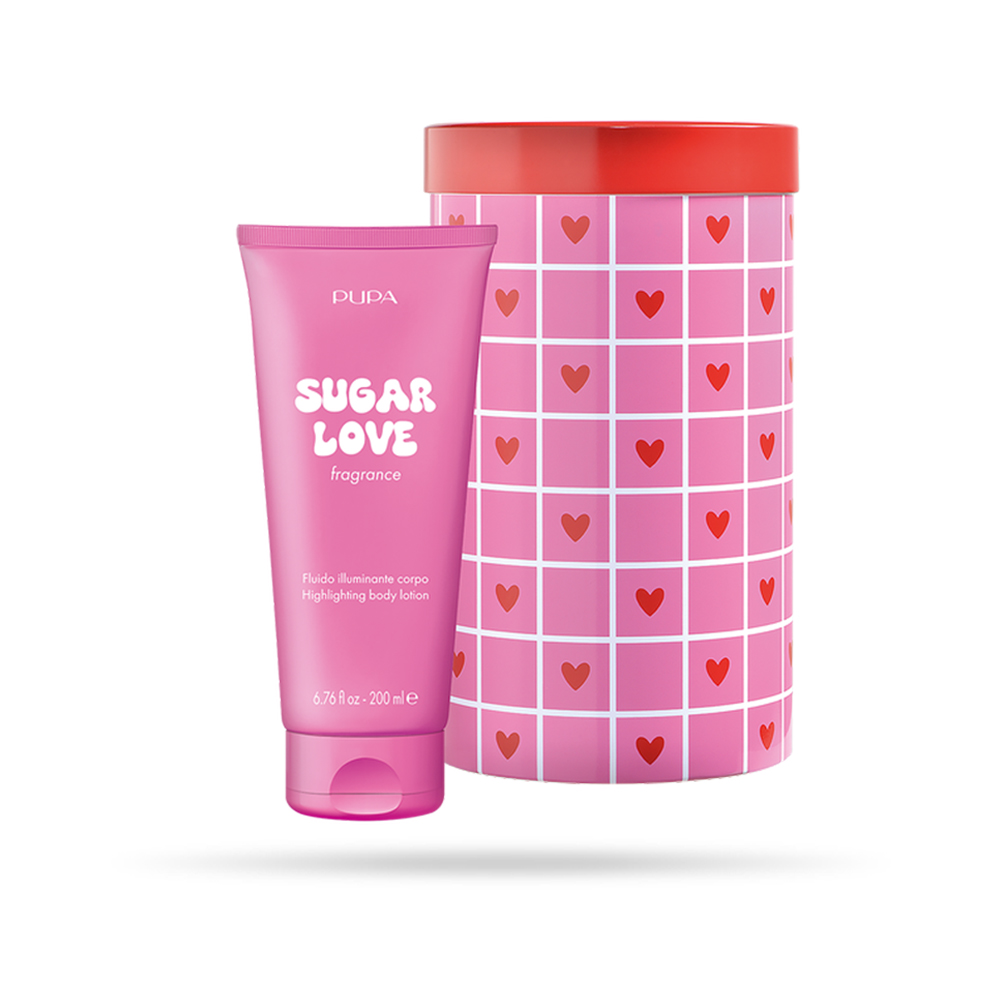PUPA Happy Box Sugar Love светкав лосион за тело 200ml 3