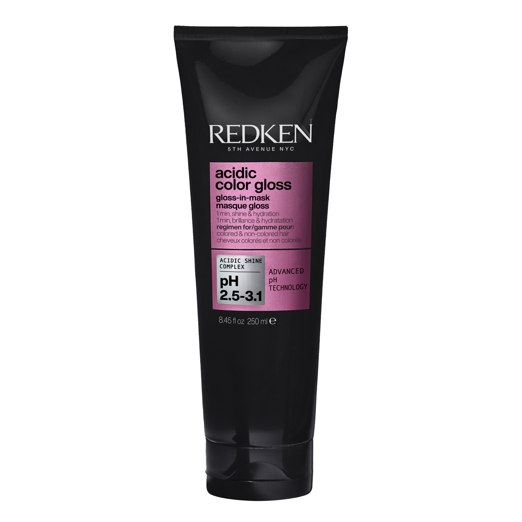 Redken NYC Acidic Color Gloss Gloss-in-Mask 1-минутна маска за сјај и хидратација на сите типови боена или небоена коса 250ml 1