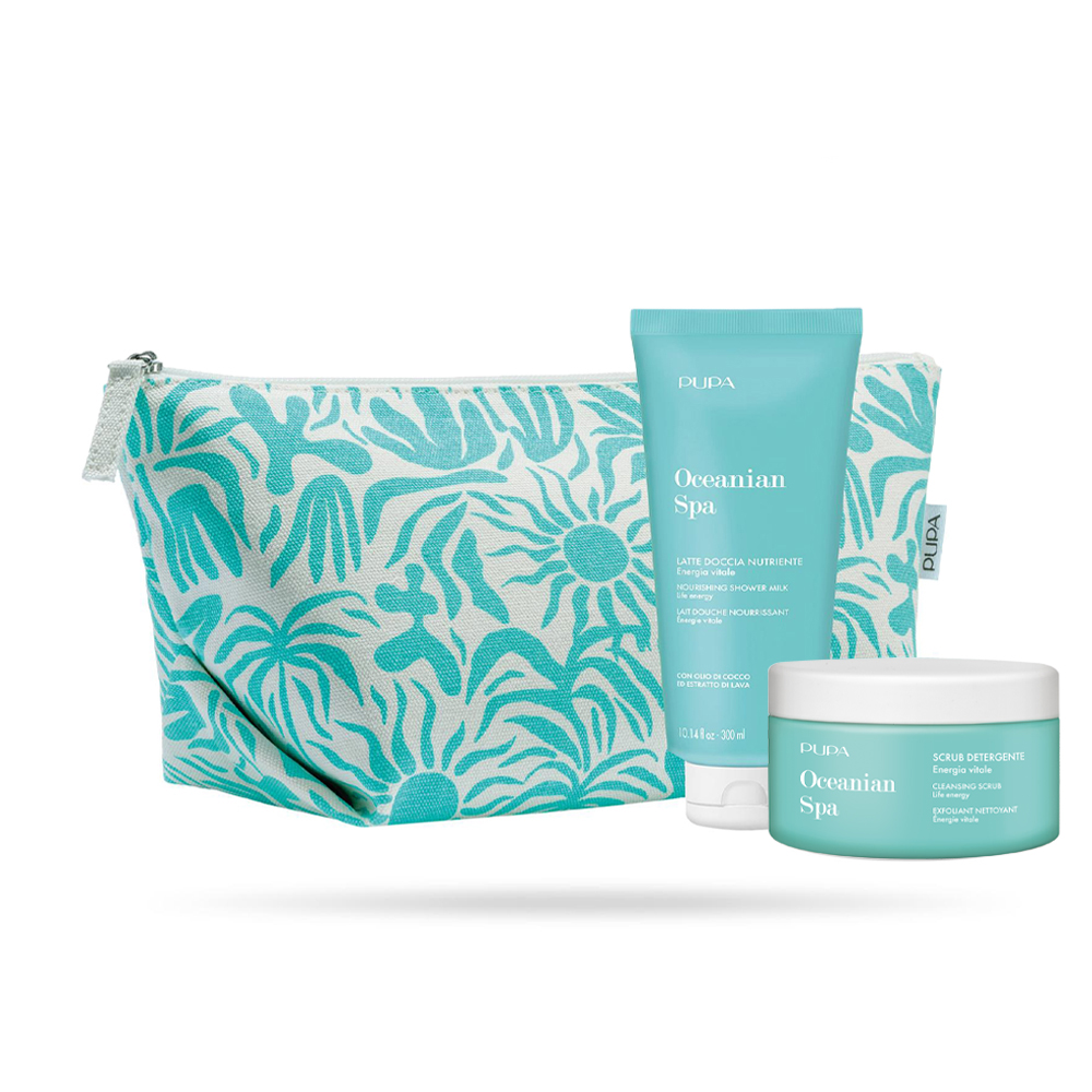 PUPA Oceanian Spa сет млеко за туширање 300ml + пилинг за тело 150ml 1