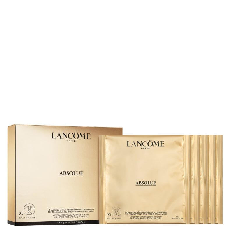 Lancôme Absolue Golden Cream Mask лист маски за лице збогатени со Absolue Soft крема и 24 каратно злато, 5 x 15гр. 14