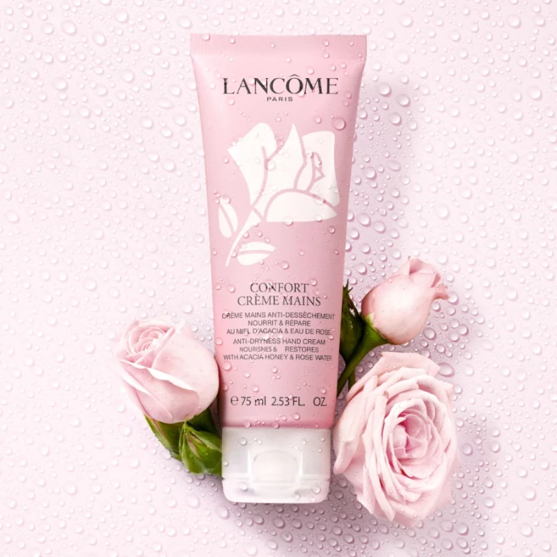 Lancôme Confort Crème Mains хидратантна крема за раце со мед од акација и вода од роза 75мл 2