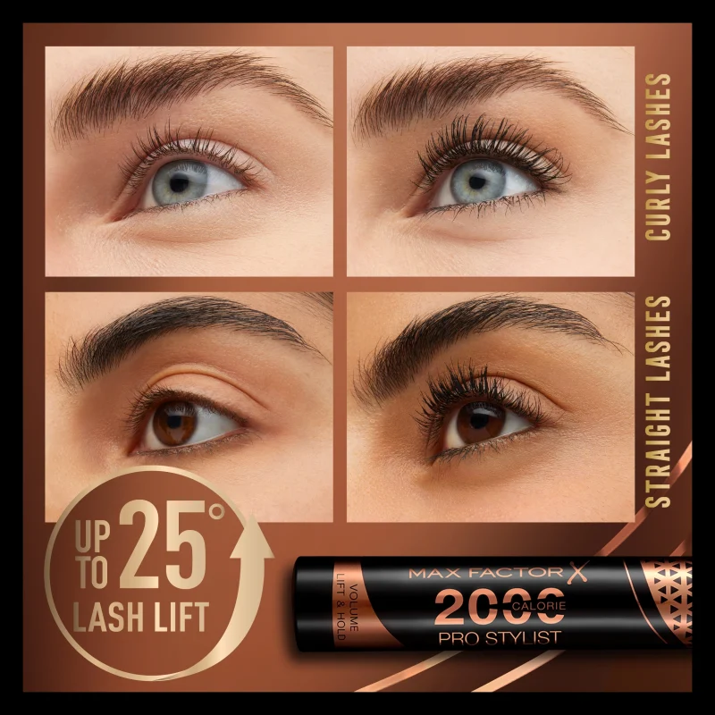 Max Factor 2000 Calorie Pro Stylist маскара за очи 4