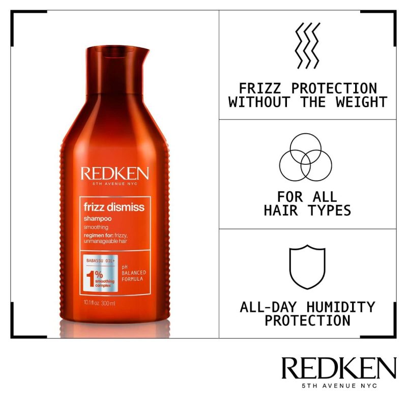 Redken NYC Frizz Dismiss шампон против фриз ефект на косата 300мл 2