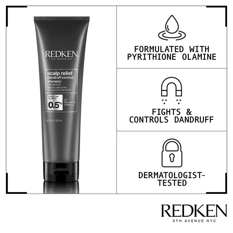 Redken NYC Scalp Relief шампон против првут 250мл 7 Redken NYC Scalp Relief шампон против првут 250мл 6