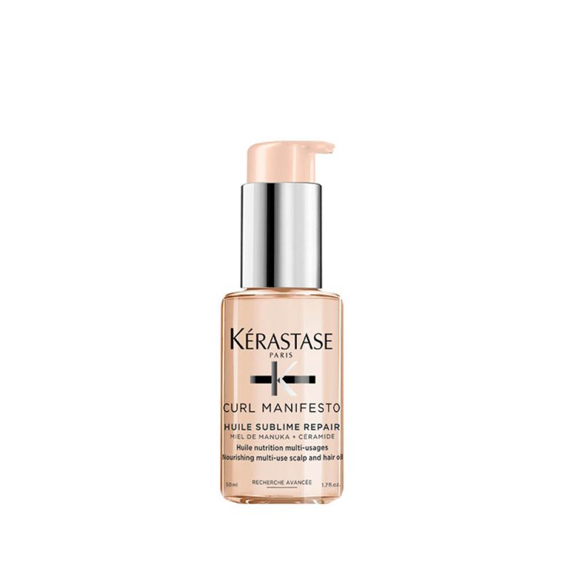 3474636968701 Kérastase Curl Manifesto Huile Sublime Repair повеќенаменско потхранувачко масло за скалп и сите типови кадрава коса 50мл 1