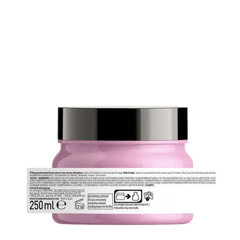 L`Oreal Professionnel Serie Expert Liss Unlimited маска за интензивно измазнување на бунтовна коса 250мл 4