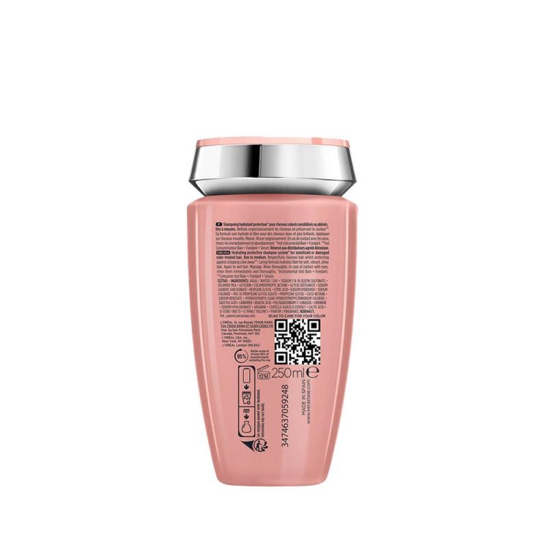 Kérastase Chroma Absolu Bain Chroma Respect хидрирачки шампон за тенка до нормална чувствителна или оштетена боена коса 250мл 3 Kérastase Chroma Absolu Bain Chroma Respect хидрирачки шампон за тенка до нормална чувствителна или оштетена боена коса 250мл 2