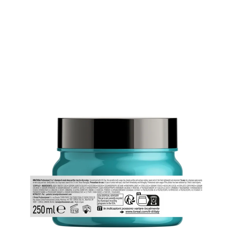 L'Оreal Professionnel Scalp Advanced Professional Clay 2 во 1 глина за нега и прочистување на скалпот 5 L'Оreal Professionnel Scalp Advanced Professional Clay 2 во 1 глина за нега и прочистување на скалпот 4