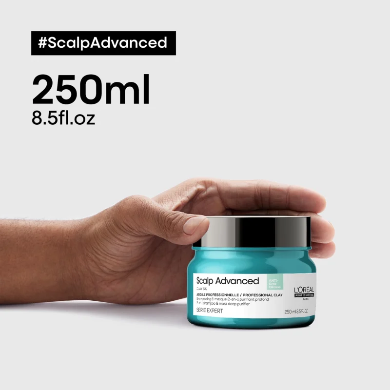 L'Оreal Professionnel Scalp Advanced Professional Clay 2 во 1 глина за нега и прочистување на скалпот 7 L'Оreal Professionnel Scalp Advanced Professional Clay 2 во 1 глина за нега и прочистување на скалпот 6