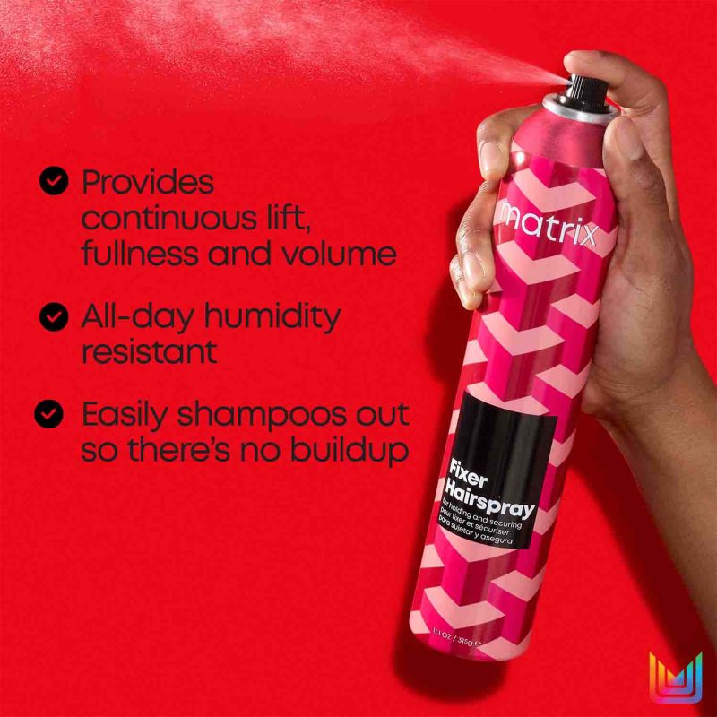 Matrix Styling Fixer Hairspray лак за зацврстување на коса 400мл 7 Matrix Styling Fixer Hairspray лак за зацврстување на коса 400мл 6