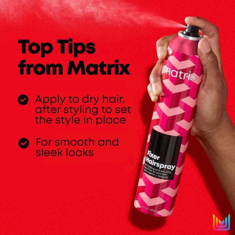 Matrix Styling Fixer Hairspray лак за зацврстување на коса 400мл 11 Matrix Styling Fixer Hairspray лак за зацврстување на коса 400мл 10