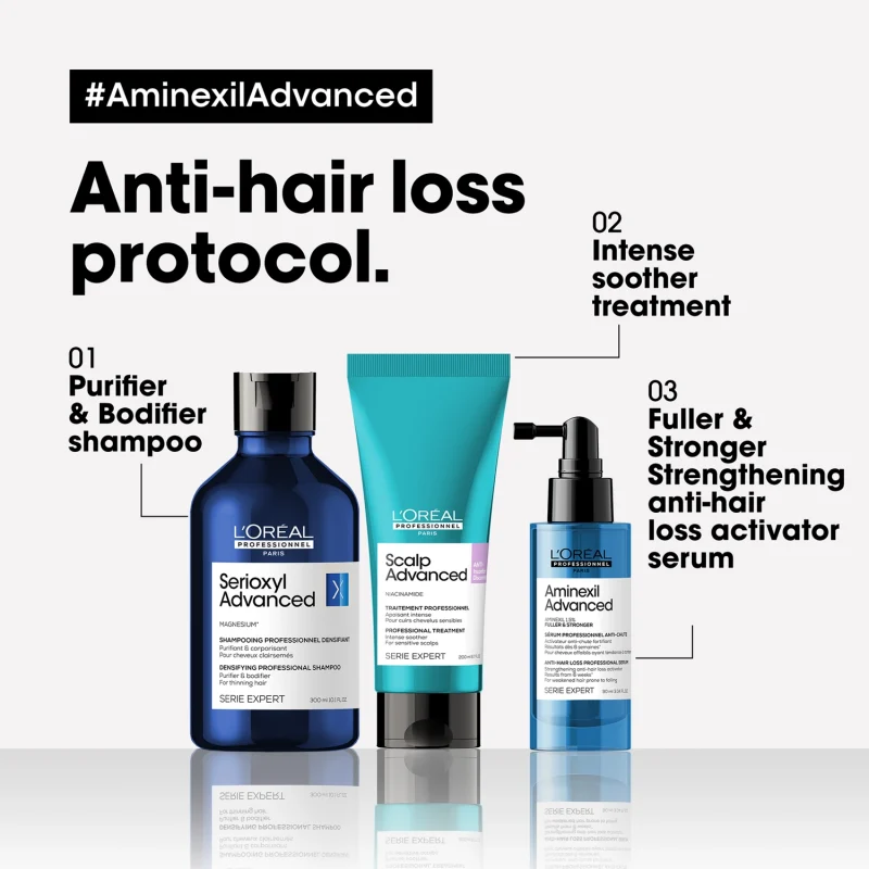 L'Oreal Professionnel Aminexil Advanced Серум активатор против опаѓање на косата 11 L'Oreal Professionnel Aminexil Advanced Серум активатор против опаѓање на косата 10