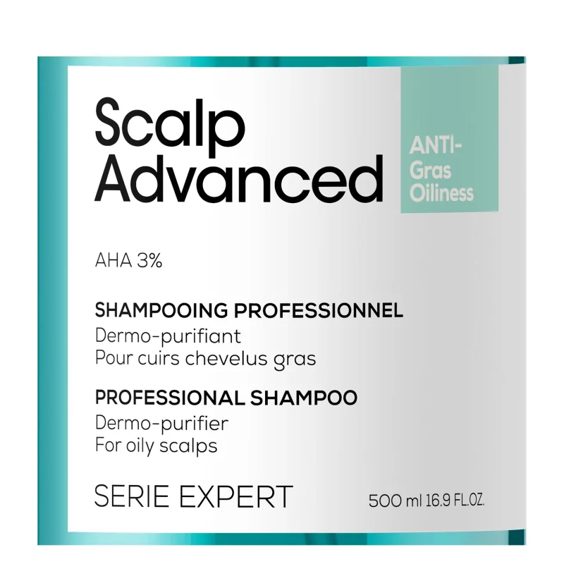 L'Оreal Professionnel Scalp Advanced Anti-Oiliness шампон прочистување на скалпот, против маснотии 300мл 30