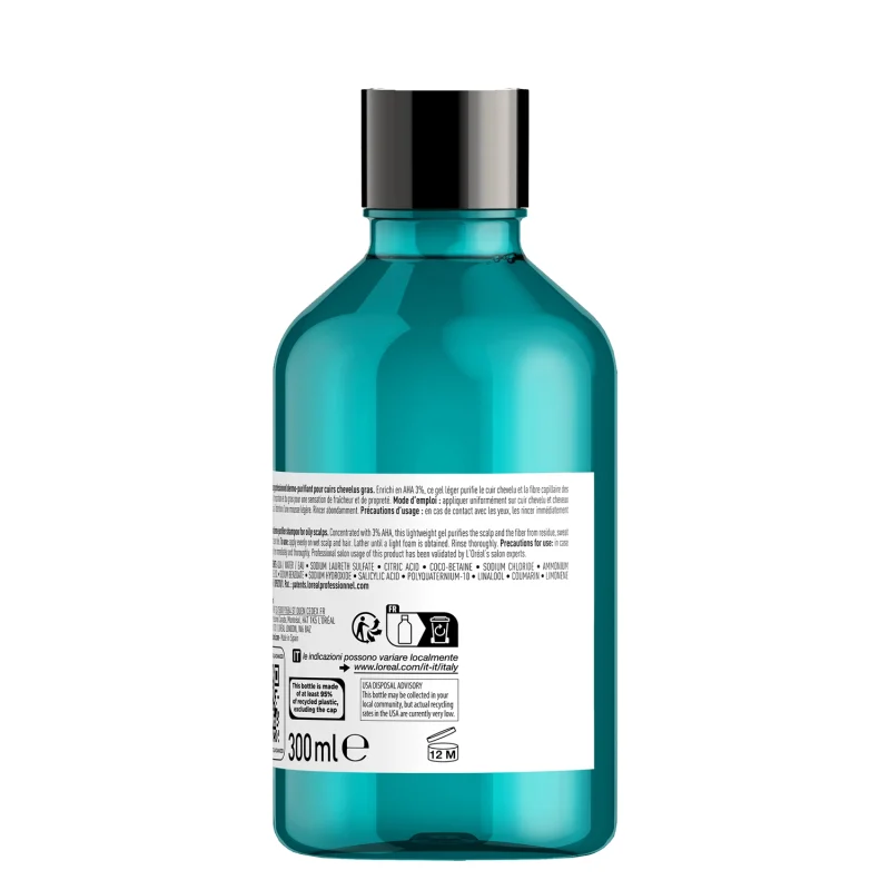 L'Оreal Professionnel Scalp Advanced Anti-Oiliness шампон прочистување на скалпот, против маснотии 300мл 2