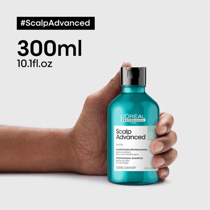 L'Оreal Professionnel Scalp Advanced Anti-Oiliness шампон прочистување на скалпот, против маснотии 300мл 6