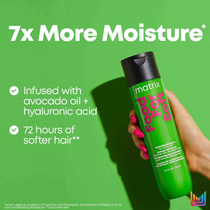 Matrix Food For Soft Hydrating Shampoo хидратантен шампон за сува и оштетена коса 300мл 2