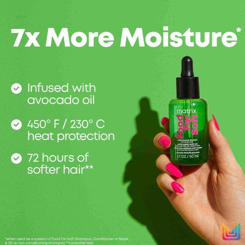 Matrix Food For Soft Multi-Use Hair Oil Serum масло за хидратација и мекост на коса 50мл 2