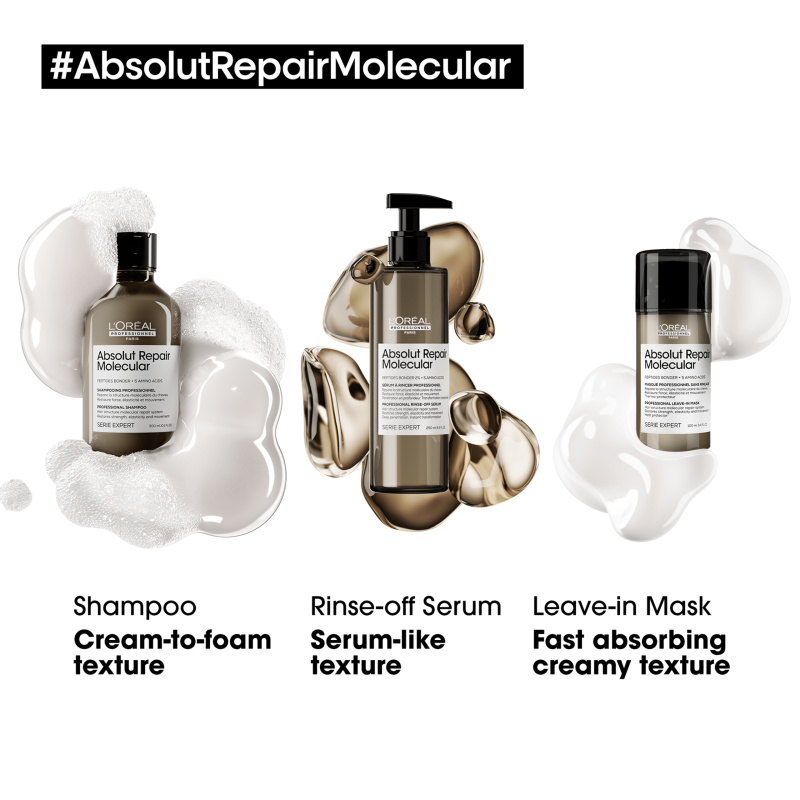 L'Оreal Professionnel Absolut Repair Molecular маска без одмивање за обновување на молекуларната структура на влакното 100мл 10