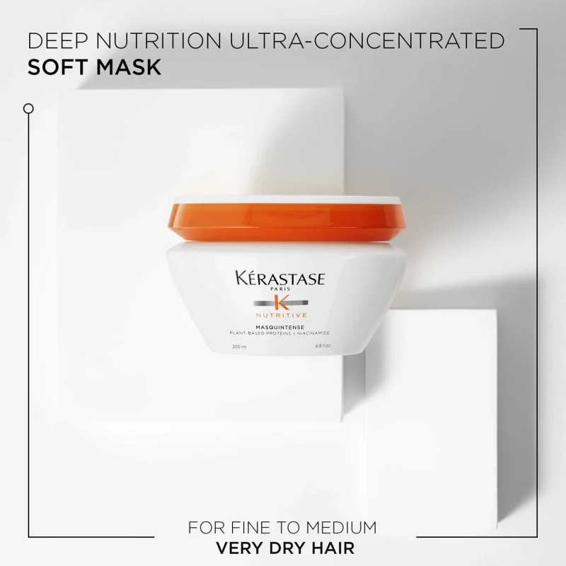 Kérastase Nutritive Masquintense маска за многу суво тенко до средно влакно 200мл 3 Kérastase Nutritive Masquintense маска за многу суво тенко до средно влакно 200мл 2