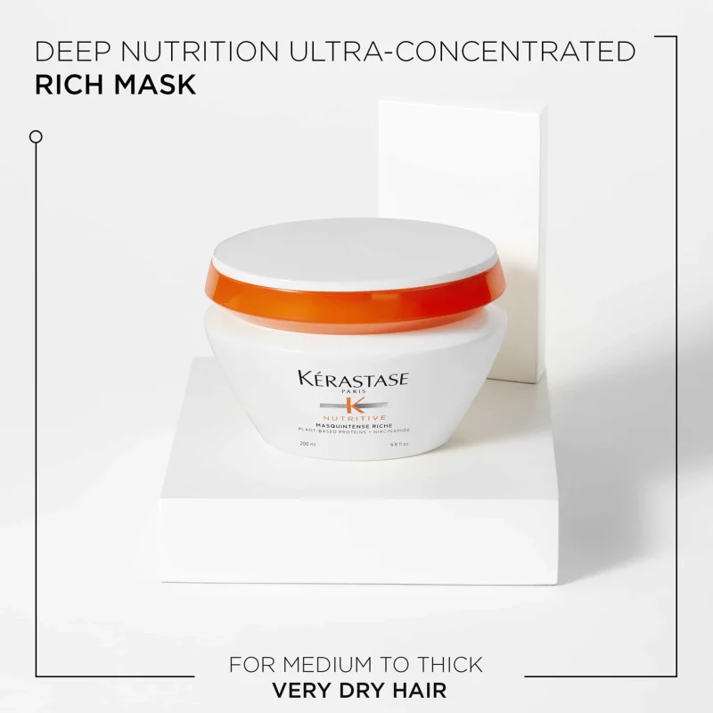 Kérastase Nutritive Masquintense Riche ултра-концентрирана богата маска за многу суво средно до дебело влакно 200мл 3 Kérastase Nutritive Masquintense Riche ултра-концентрирана богата маска за многу суво средно до дебело влакно 200мл 2