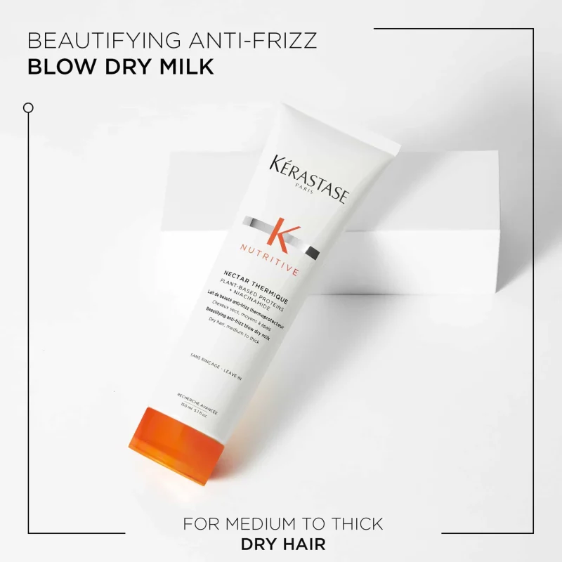 Kérastase Nutritive Nectar Thermique разубавувачко anti-frizz млеко за суво средно до дебело влакно 150мл 2