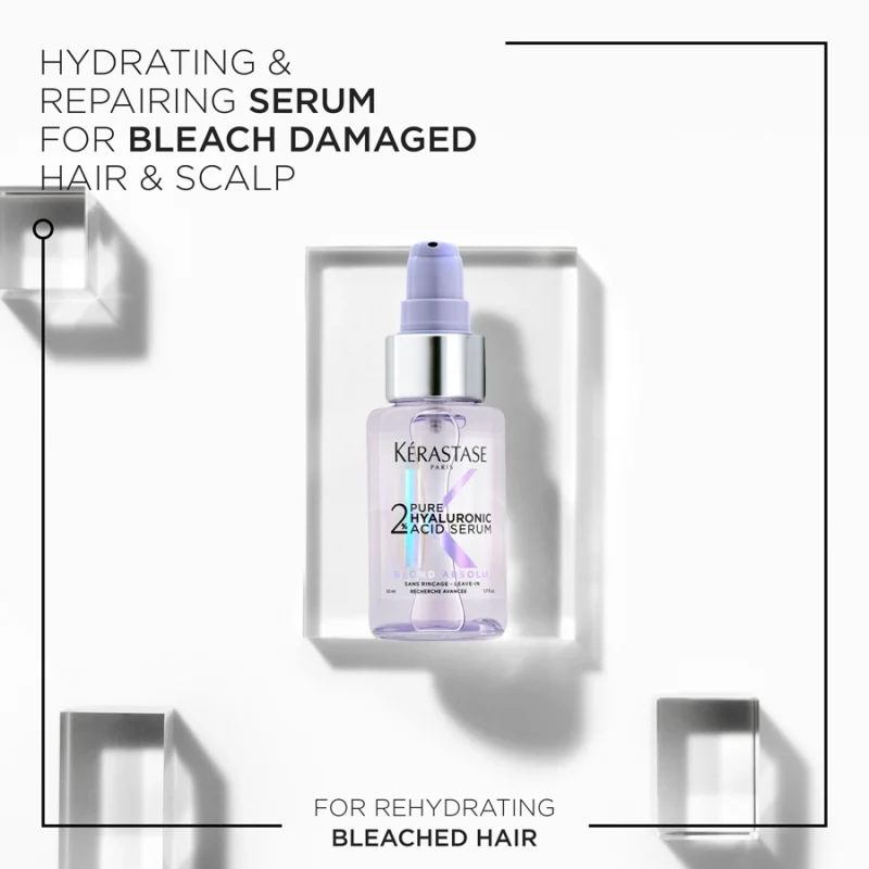 Kérastase Blond Absolu 2% Hyaluronic Acid Serum масло за нега на осветлувана коса 50мл 2