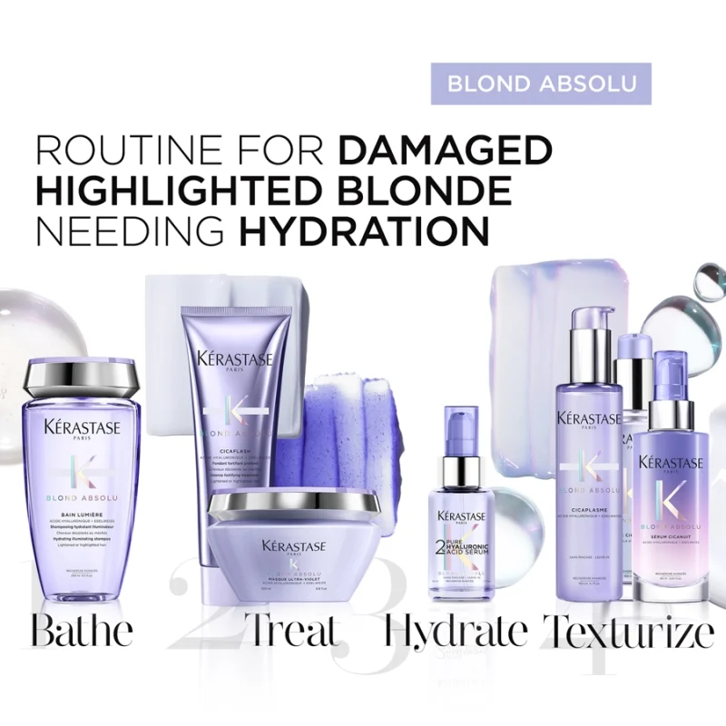 Kérastase Blond Absolu 2% Hyaluronic Acid Serum масло за нега на осветлувана коса 50мл 8