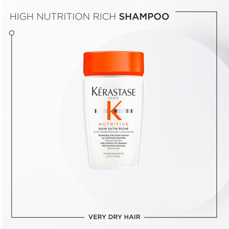 Kérastase Nutritive Essentials сет за нега на сите типови сува коса: Bain Satin Riche високонутритивен шампон со есенцијални нутриенти за многу сува коса 80ml + Lait Vital високонутритивен ултра-лесен балсам 75ml + Nutritive Nectar Thermique разубавувачко anti-frizz млеко за суво средно до дебело влакно 50ml 5 Kérastase Nutritive Essentials сет за нега на сите типови сува коса: Bain Satin Riche високонутритивен шампон со есенцијални нутриенти за многу сува коса 80ml + Lait Vital високонутритивен ултра-лесен балсам 75ml + Nutritive Nectar Thermique разубавувачко anti-frizz млеко за суво средно до дебело влакно 50ml 4
