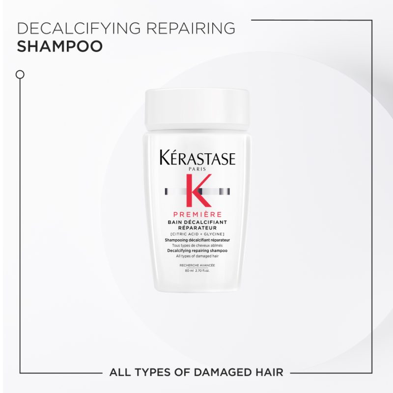 Kérastase Premìere Essentials сет за обнова на сите типови оштетена коса: Première Concentré Décalcifiant Ultra-Réparateur 45ml + Première Bain Décalcifiant Réparateur 80ml + Première Masque Filler Réparateur 75ml 4