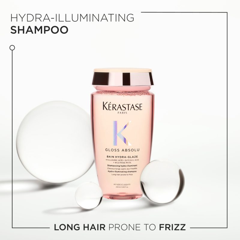 Kérastase Gloss Absolu Bain Hydra-Glaze хидрирачки осветлувачки шампон за долга коса склона кон frizz 250мл 2