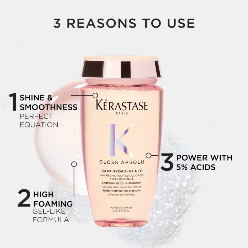 Kérastase Gloss Absolu Bain Hydra-Glaze хидрирачки осветлувачки шампон за долга коса склона кон frizz 250мл 10