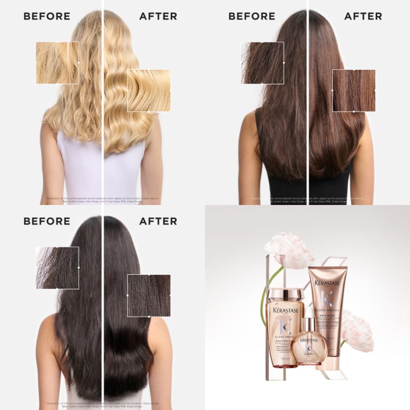 Kérastase Gloss Absolu Bain Hydra-Glaze хидрирачки осветлувачки шампон за долга коса склона кон frizz 250мл 12