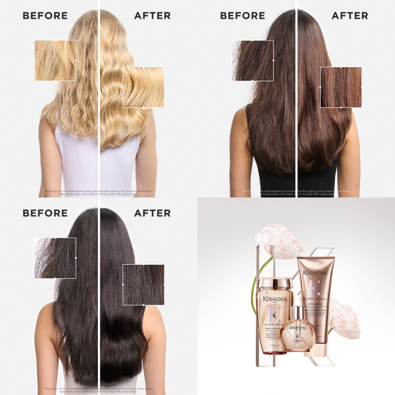 Kérastase Gloss Absolu Insta Glaze балсам за поттикнување сјај на долга коса склона кон frizz 250мл 12