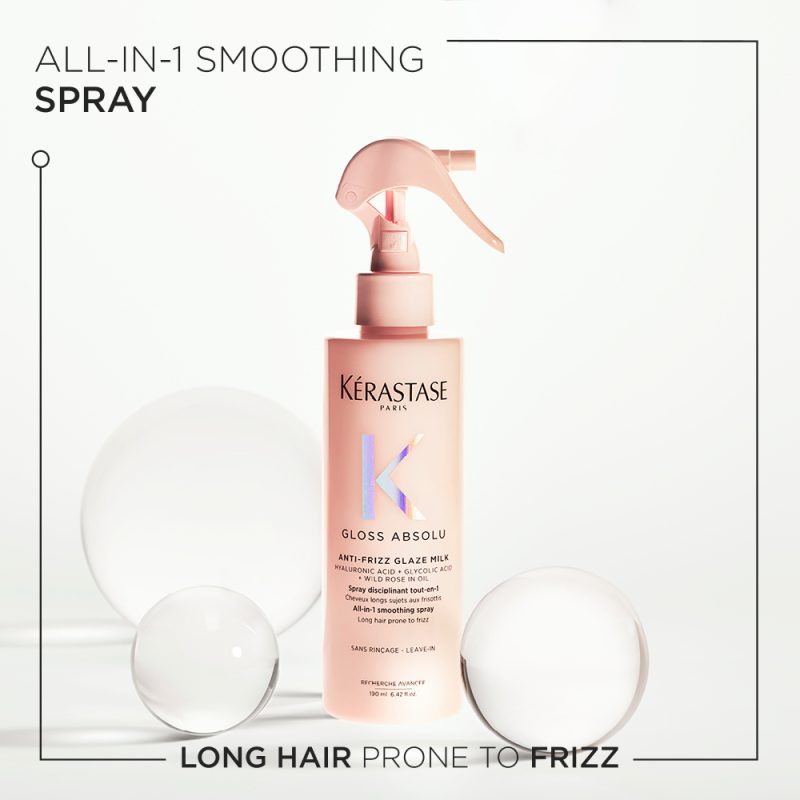 Kérastase Gloss Absolu Anti-Frizz Glaze Milk млеко во спреј за поттикнување сјај на долга коса склона кон frizz 190мл 2